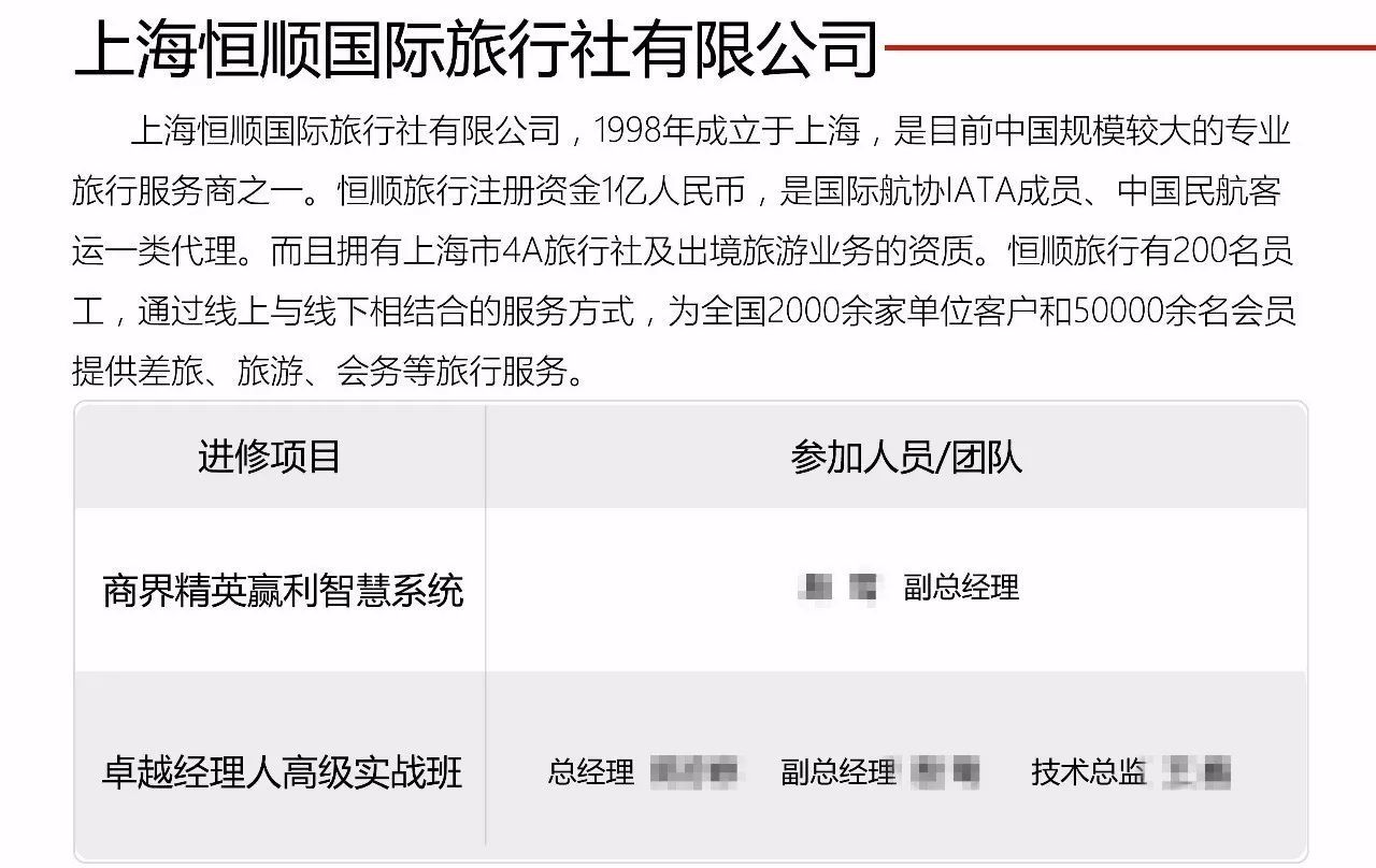 商界精英贏利智慧系統增值課之卓越績效管理模式策略班