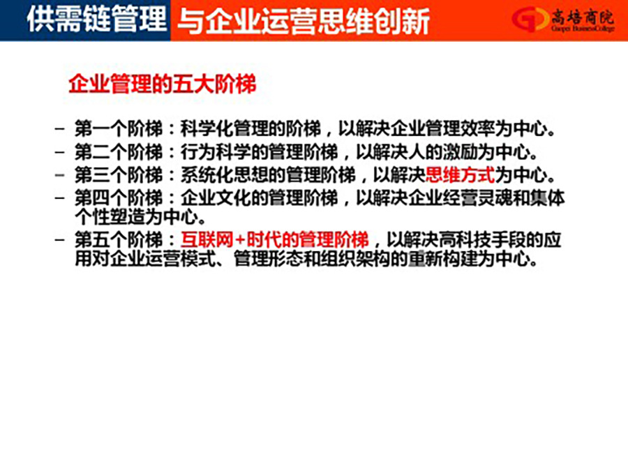 一個企業(yè)的成長被其經(jīng)營者所達到的思維空間所限制